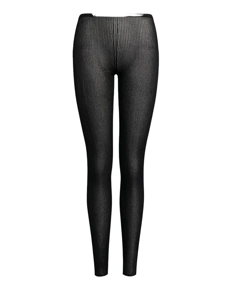 Dondup ribbed-knit leggings - Schwarz Schwarz