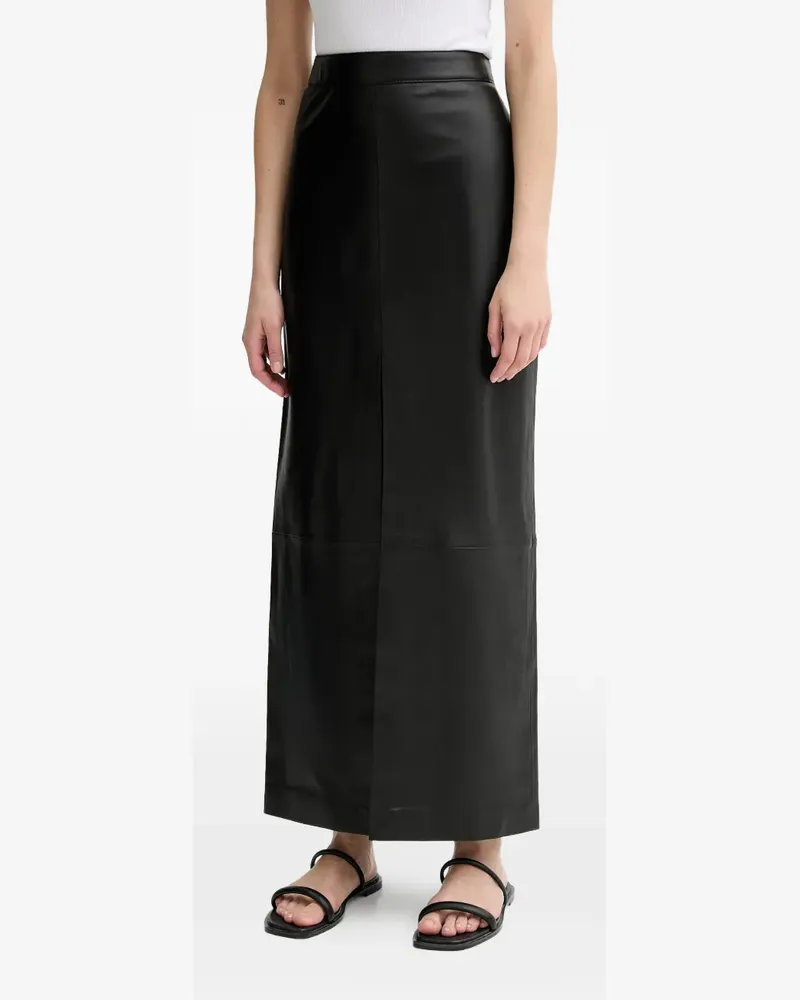 Filippa K slit-detail maxi skirt - Schwarz Schwarz