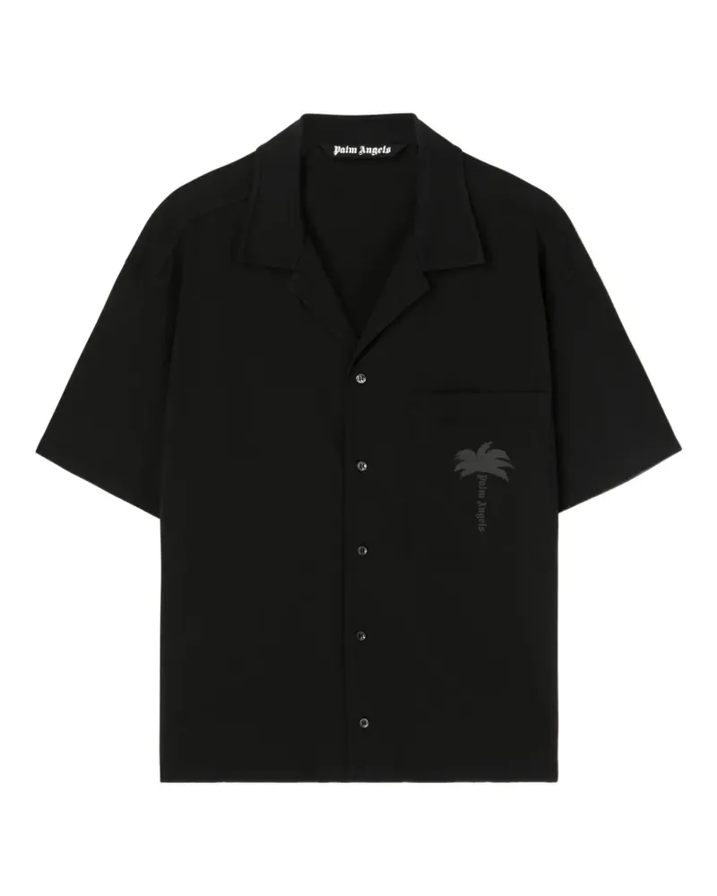 Palm Angels Palms Bowlinghemd - Schwarz Schwarz