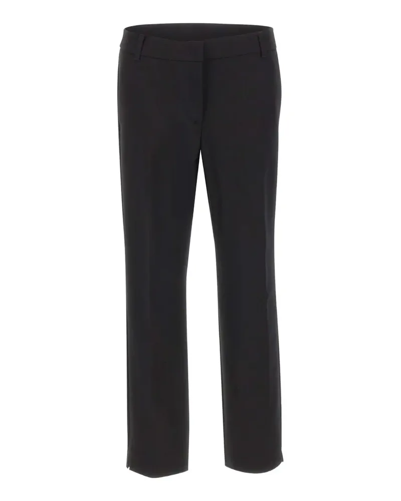 MARELLA side-slit straight trousers - Schwarz Schwarz