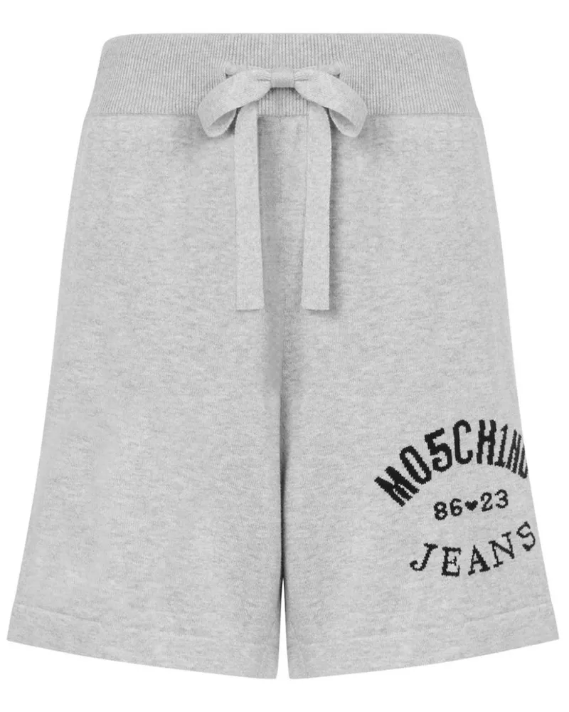 Moschino Shorts mit Logo-Print - Grau Grau