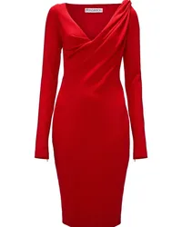 J.W.Anderson Midikleid mit V-Ausschnitt Rot