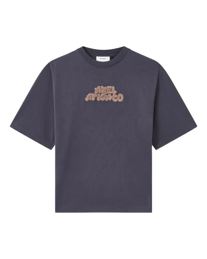 Axel Arigato T-Shirt mit Logo-Patch - Grau Grau