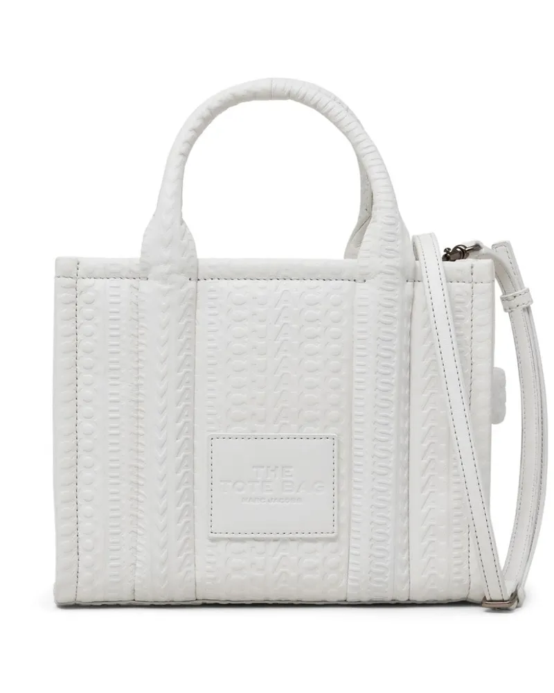 Marc Jacobs The Small Shopper mit Monogramm Weiß