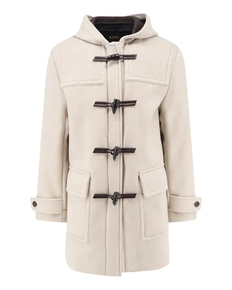 HUGO BOSS Dufflecoat mit Knebelverschluss - Nude Nude