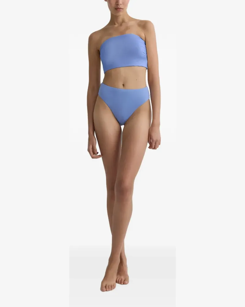 BONDI BORN Poppy high-waist bikini bottoms - Blau Blau