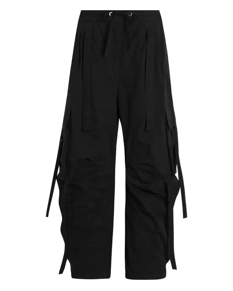 Dolce & Gabbana Cargohose mit Kordelzug - Schwarz Schwarz