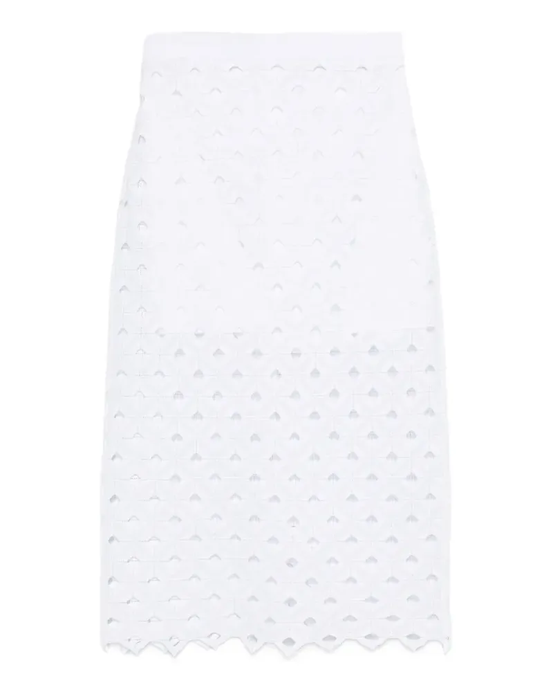 Max Mara Zorro cut-out midi skirt - Weiß Weiß