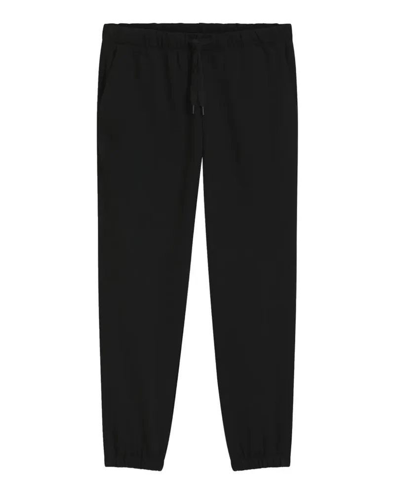 HUGO BOSS drawstring elasticated-cuff track pants - Schwarz Schwarz