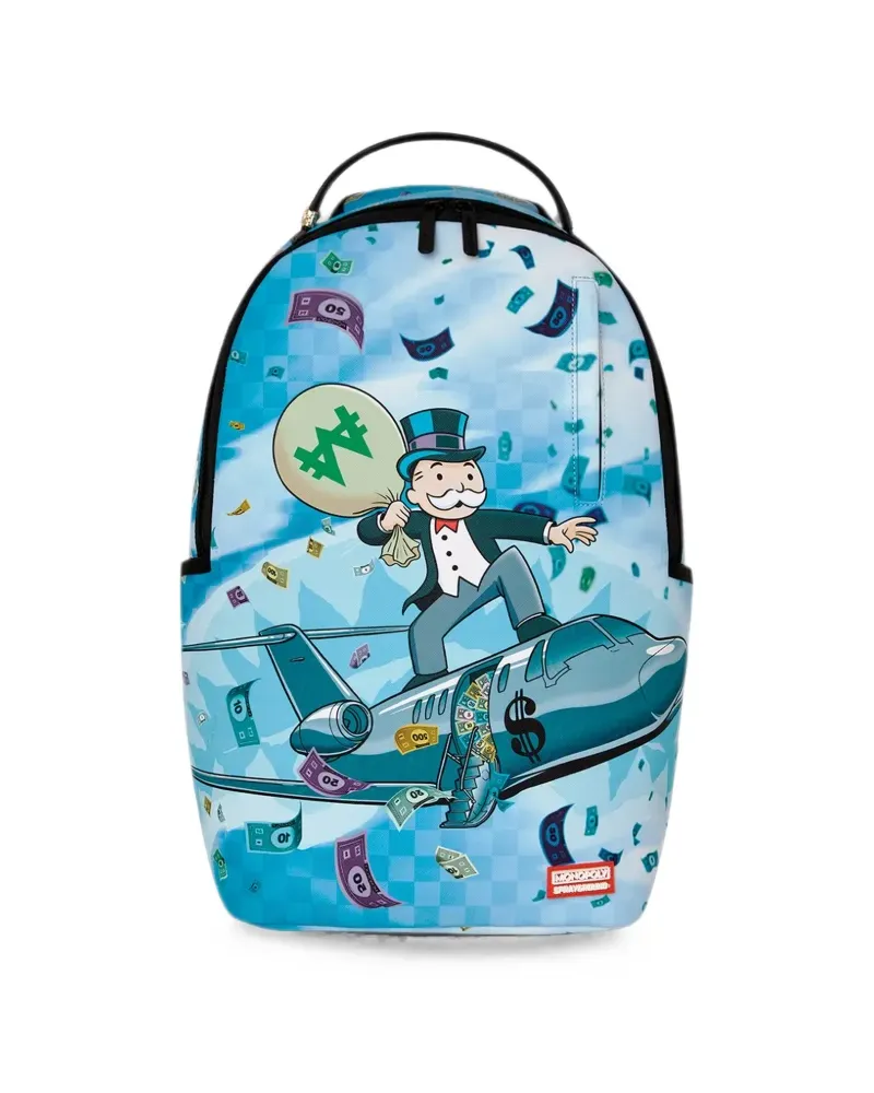 Sprayground x Monopoly Jet Rider Rucksack - Blau Blau