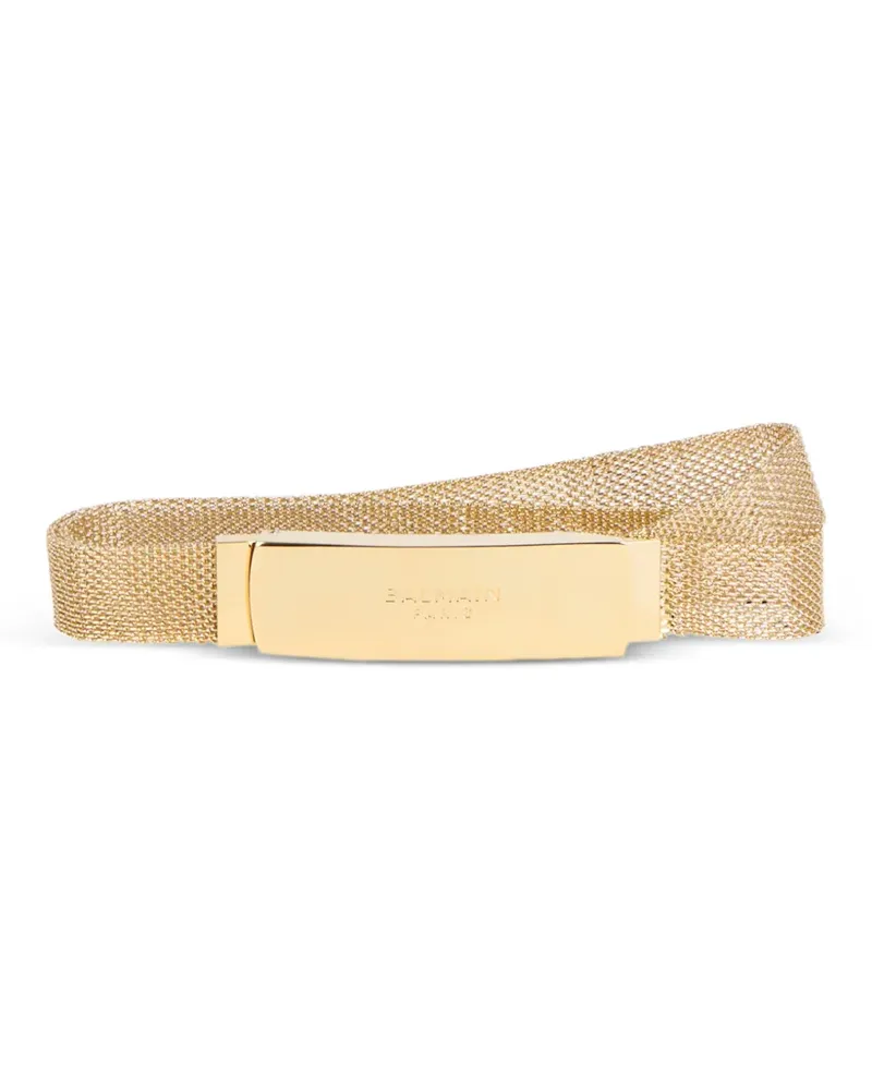 Balmain Geflochtener Messing-Gürtel - Gold Gold