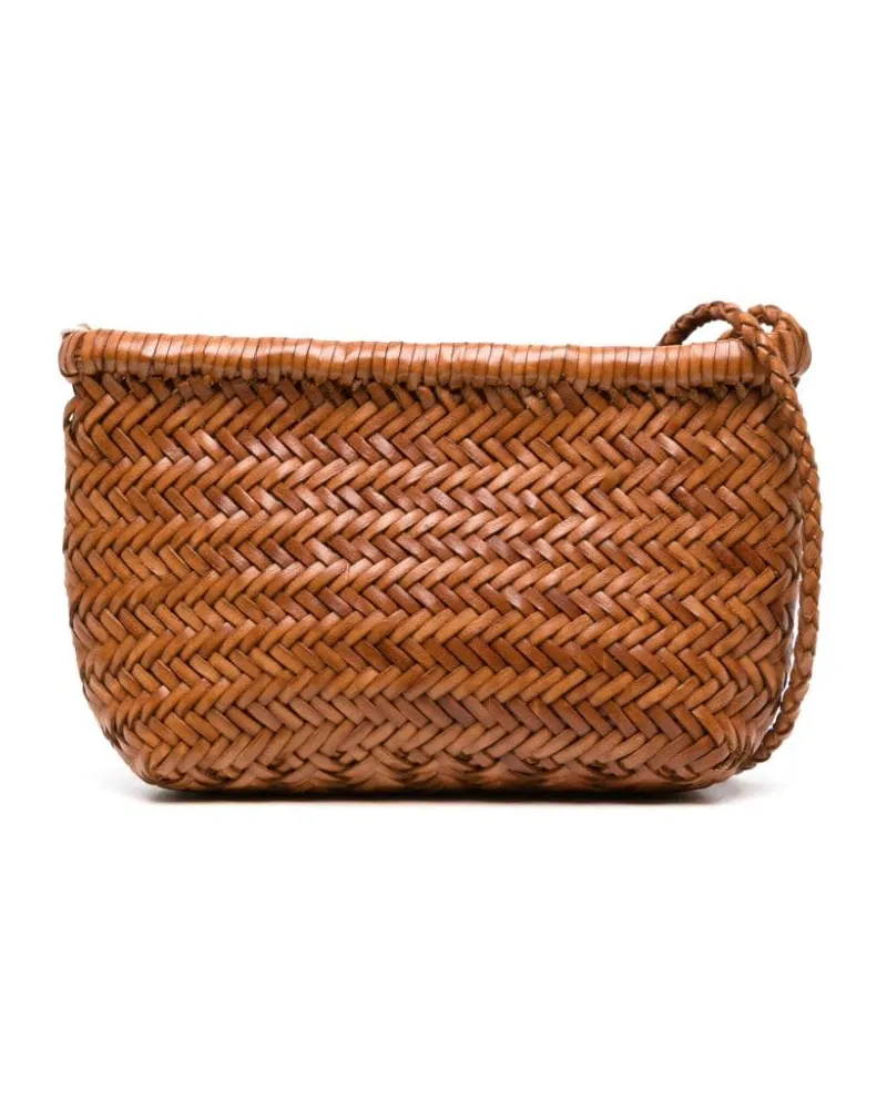 Dragon Diffusion Gewebte Schultertasche - Braun Braun
