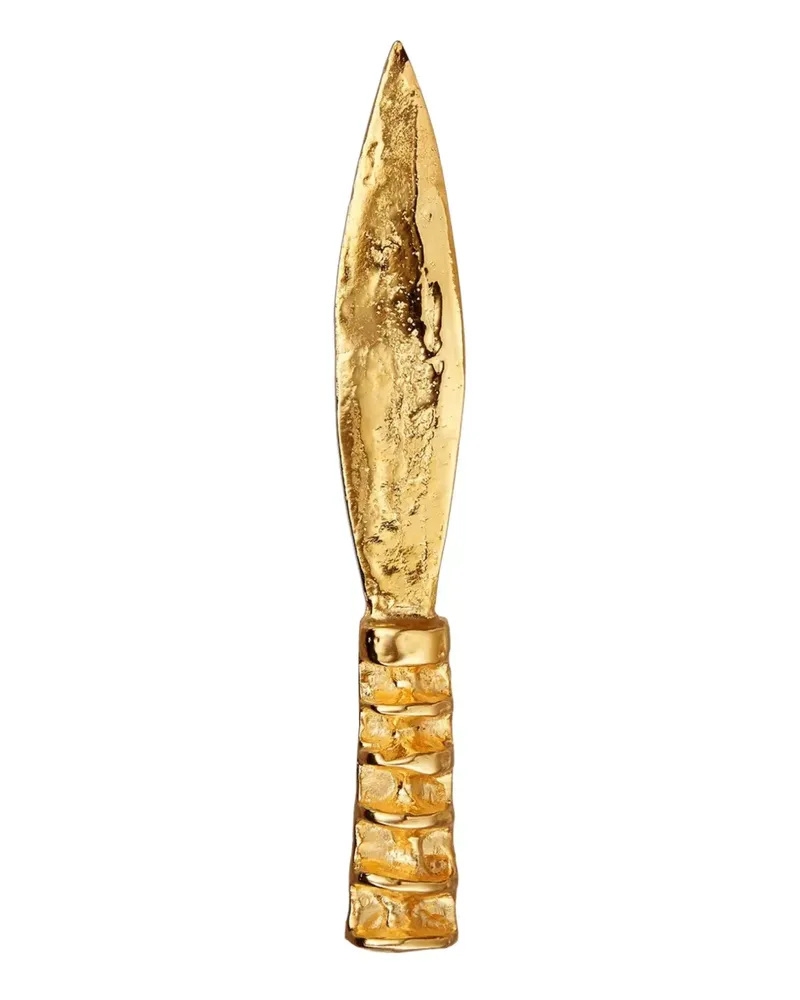 Alighieri Gebürstetes Messer - Gold Gold