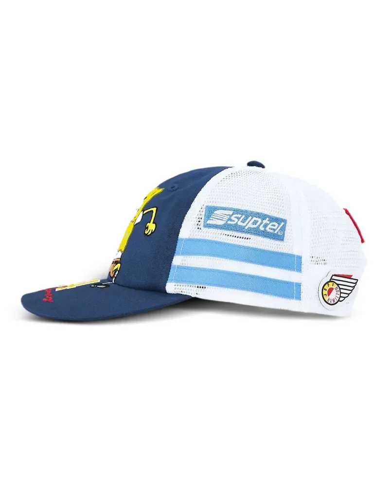 Supreme Being x SpongeBob Square Pants x Jeff Hamilton Baseballkappe mit Logo-Stickerei - Blau Blau