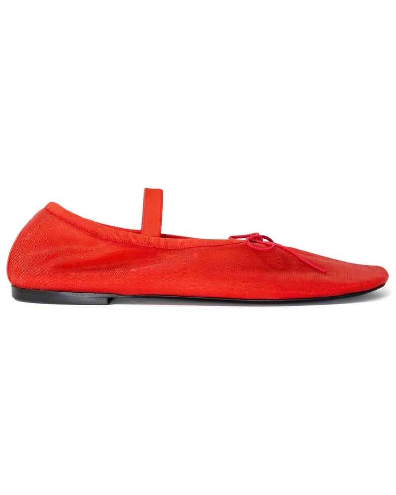 Proenza Schouler Glove Mary Jane Ballerinas Rot