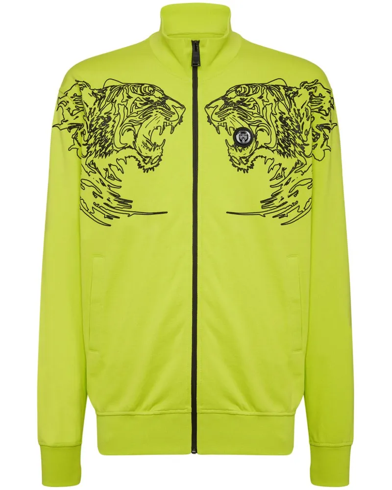 Philipp Plein Jacke mit Logo-Print - Gelb Gelb