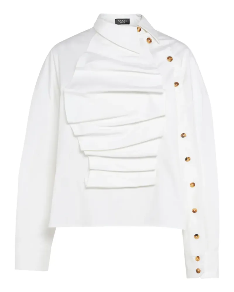 A.W.A.K.E. button-embellishment blouse - Weiß Weiß