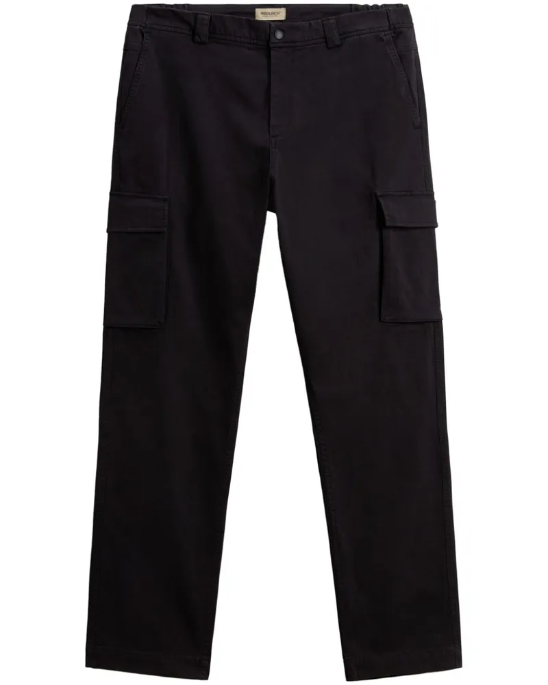 Woolrich Cargohose mit geradem Bein - Schwarz Schwarz