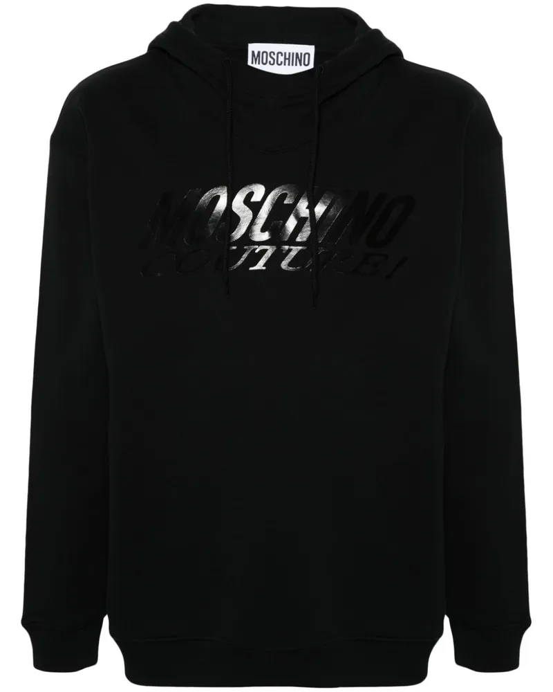 Moschino Hoodie mit Logo-Print - Schwarz Schwarz