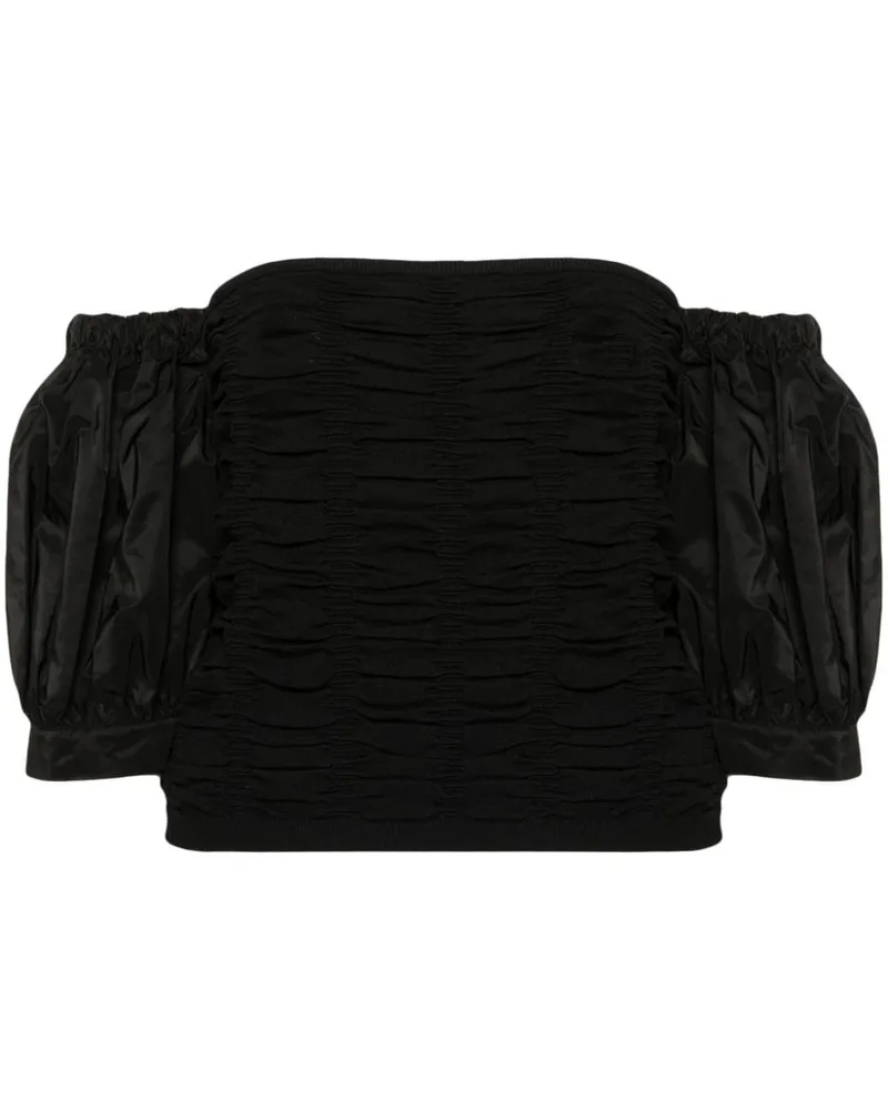 Twin-Set Schulterfreies Oberteil - Schwarz Schwarz