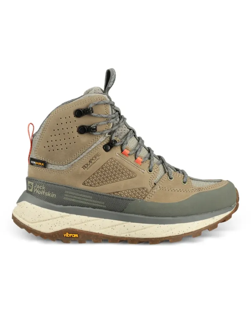 Jack Wolfskin Terraquest perforated lace-up sneakers - Grün Grün