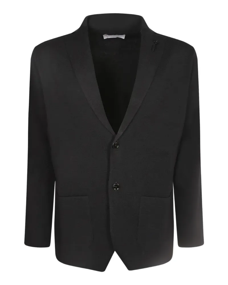 LARDINI Cardigan mit fallendem Revers - Schwarz Schwarz