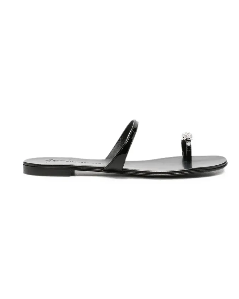 Giuseppe Zanotti Sandalen mit Kristallen - Schwarz Schwarz