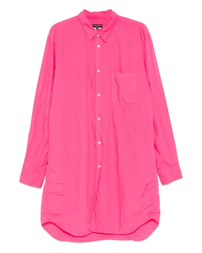 Comme des Garçons Hemd aus Popeline - Rosa Rosa