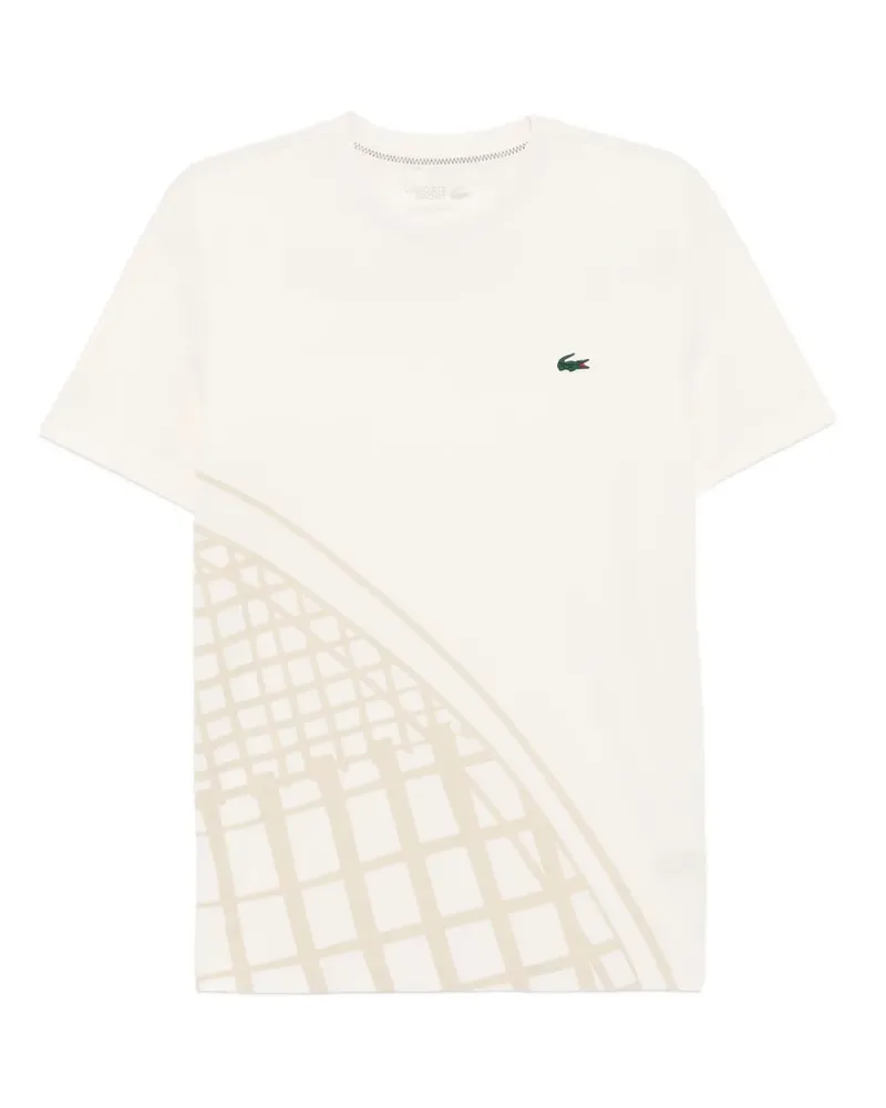 Lacoste Performance-T-Shirt mit Print - Nude Nude