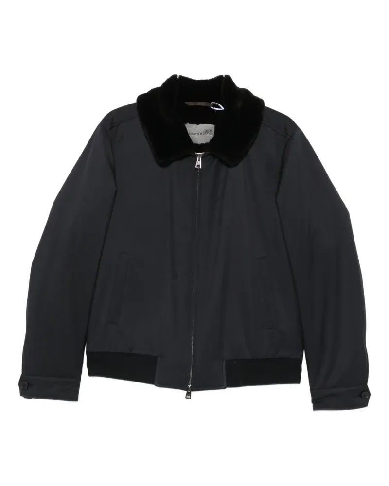 Manzoni 24 Jacke mit Shearling-Kragen - Schwarz Schwarz