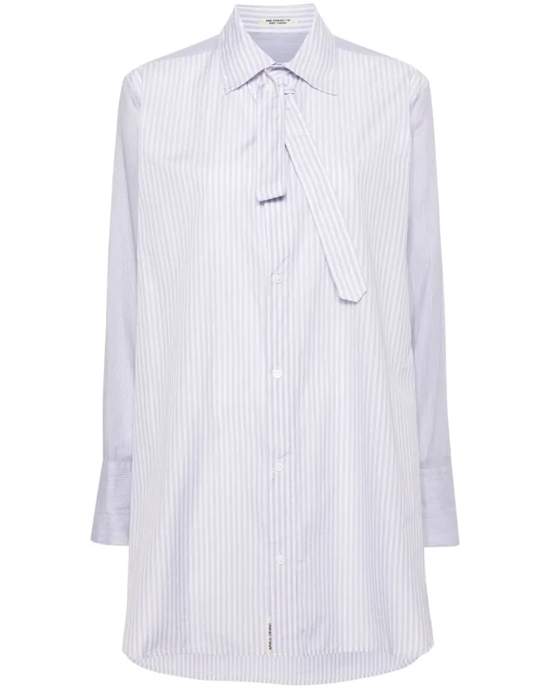 Yohji Yamamoto Gestreiftes Hemd - Grau Grau