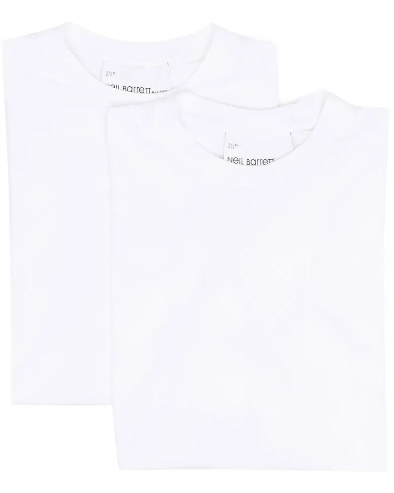 Neil Barrett Klassisches T-Shirt - Weiß Weiß
