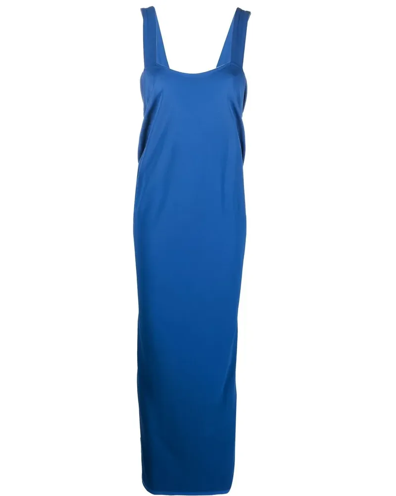 Alberta Ferretti Drapiertes Maxikleid - Blau Blau