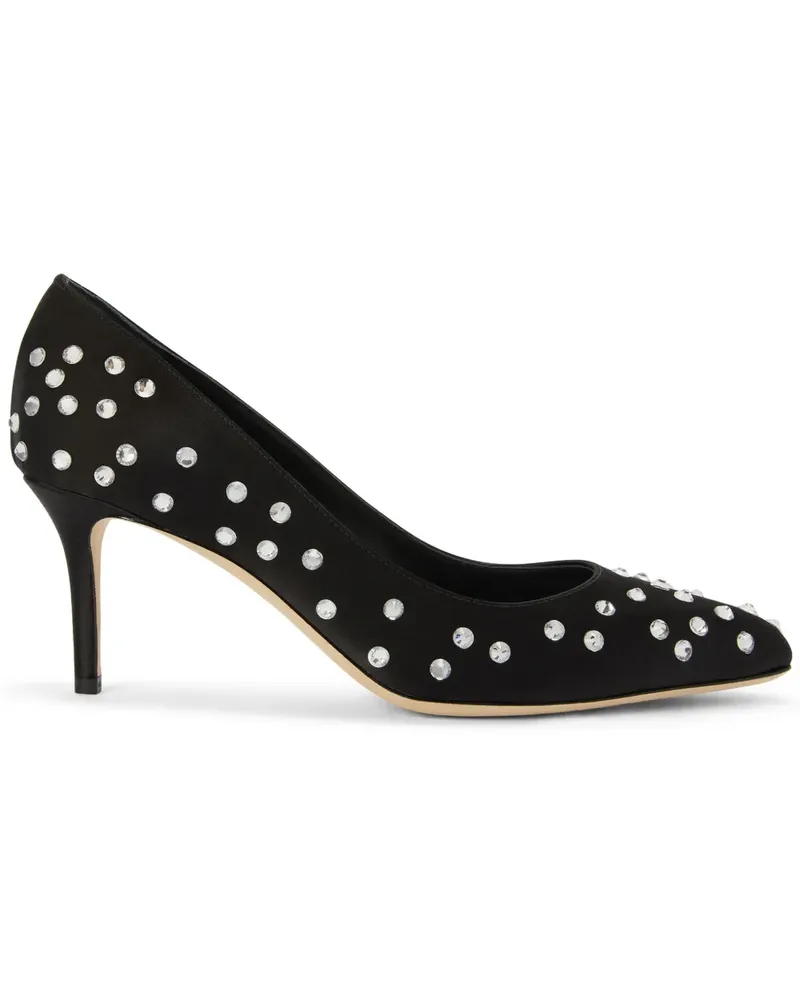 Giuseppe Zanotti Jakye Precious Pumps aus Satin 70mm - Schwarz Schwarz