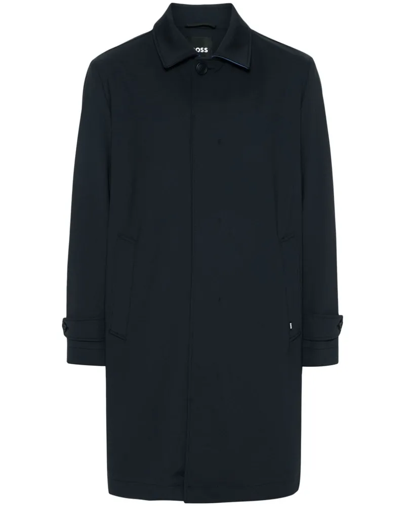 HUGO BOSS Trenchcoat in Midi-Länge - Blau Blau
