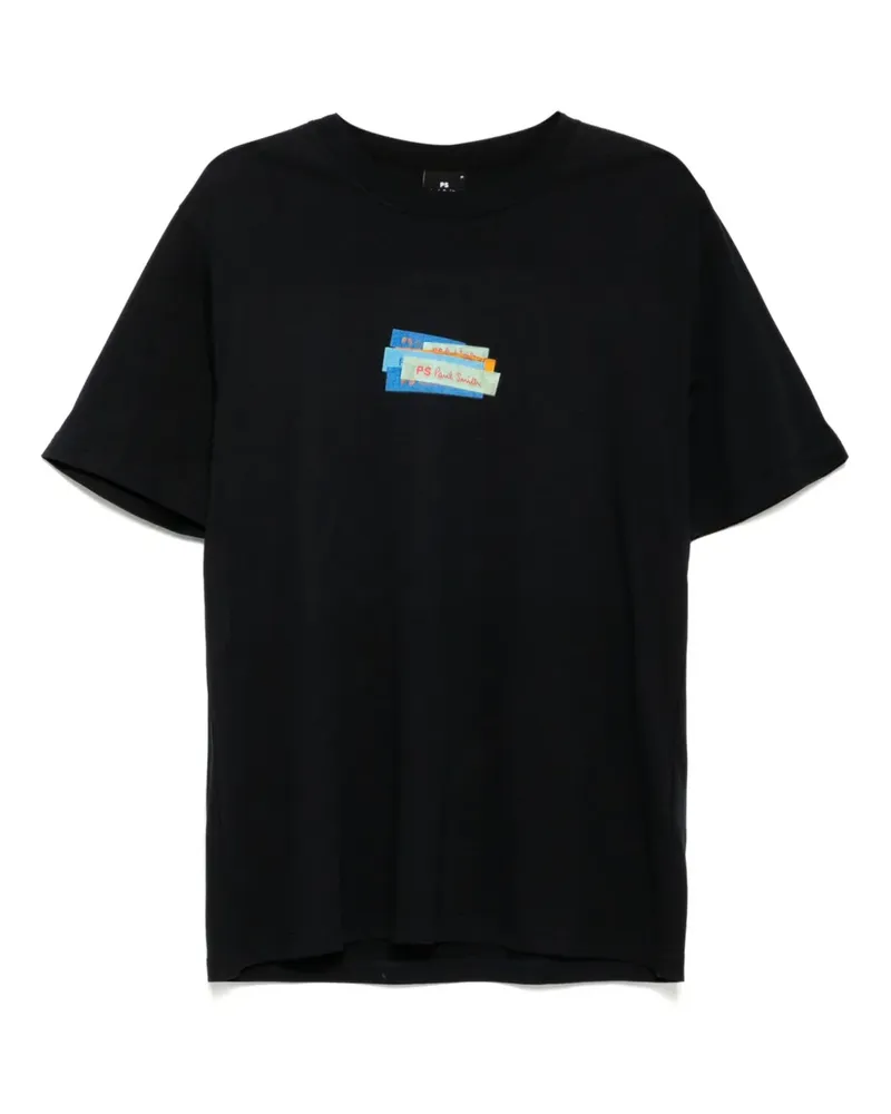 Paul Smith T-Shirt mit Logo-Print - Blau Blau