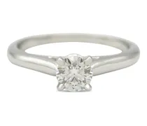 2010s Ring mit Solitaire - Silber