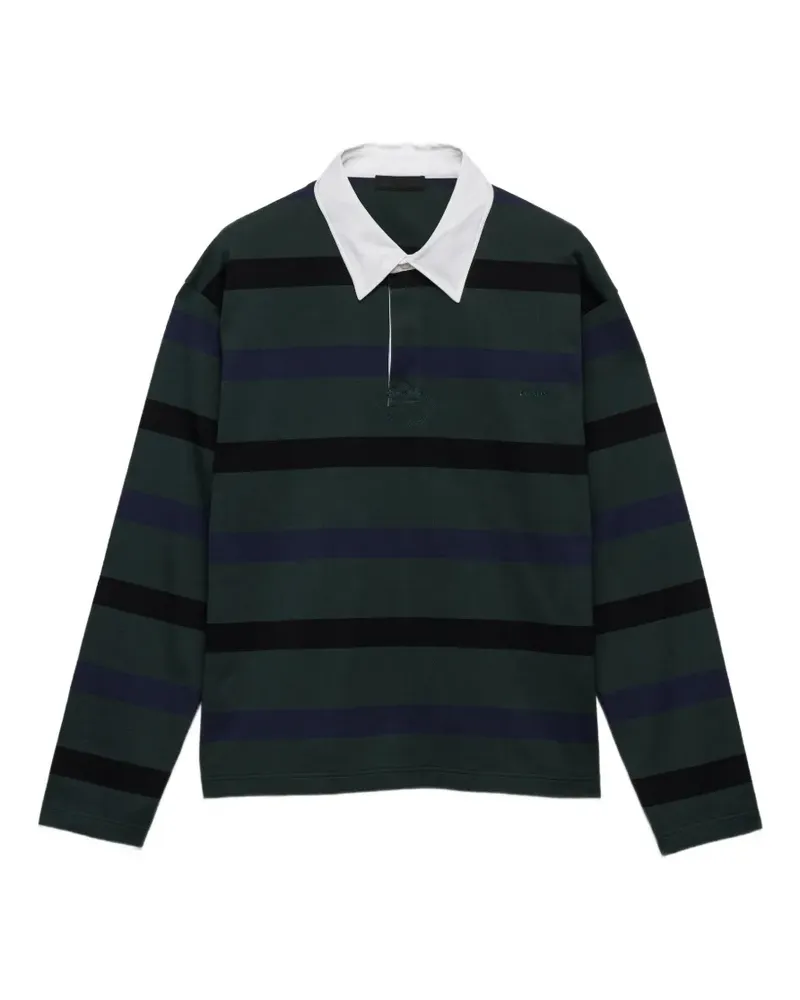 Prada Poloshirt mit langen Ärmeln - Grün Grün