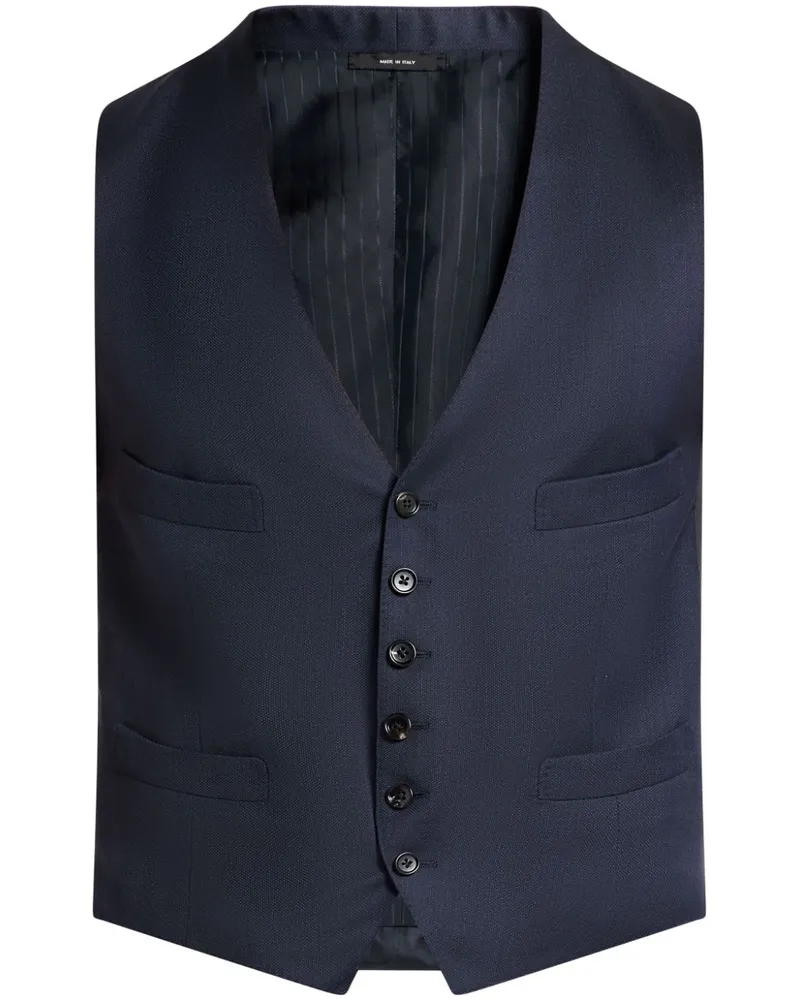 Tom Ford Klassische Weste - Blau Blau