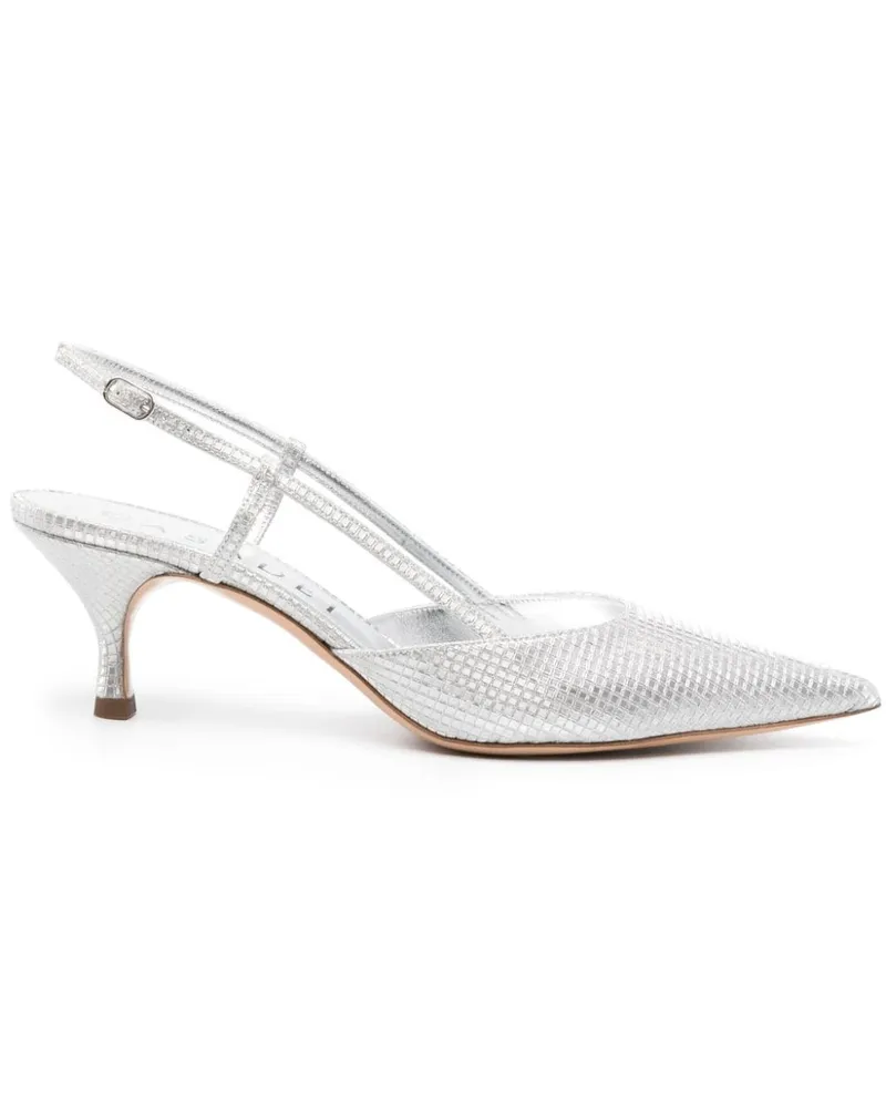 Casadei Scarlet Diadema Slingback-Pumps 65mm - Silber Silber