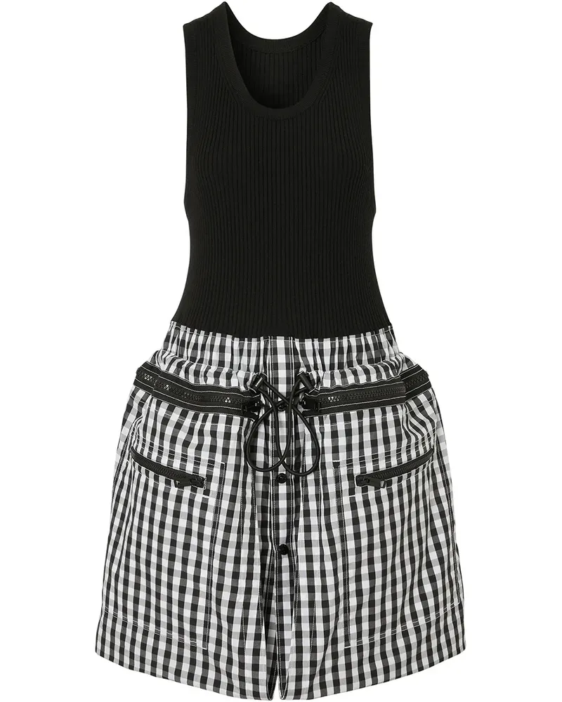Burberry Kleid mit Vichy-Karomuster - Schwarz Schwarz