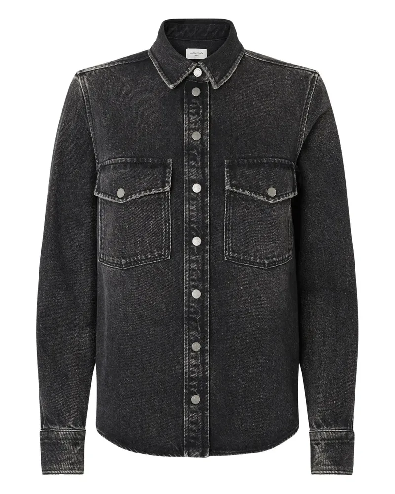 Jacob Cohën Hemd mit Tasche - Schwarz Schwarz