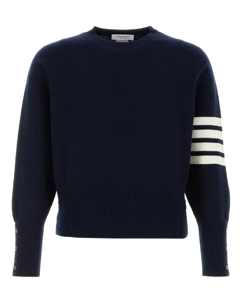 Thom Browne Kaschmirpullover mit Streifen - Blau Blau