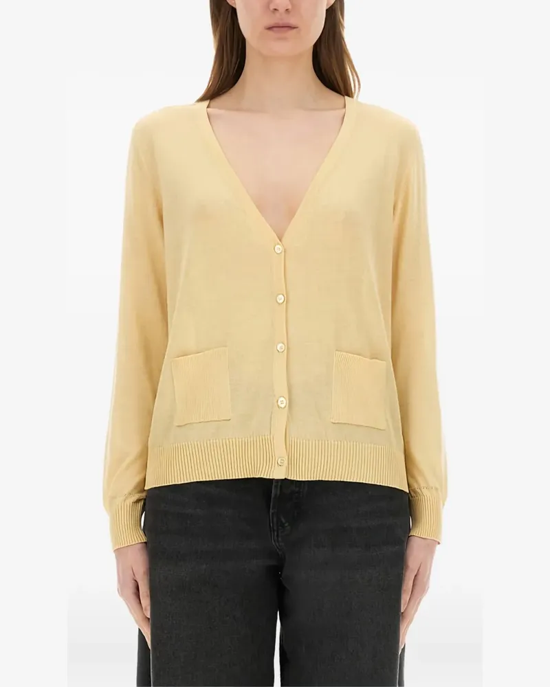 Paul Smith Cardigan mit V-Ausschnitt - Gelb Gelb