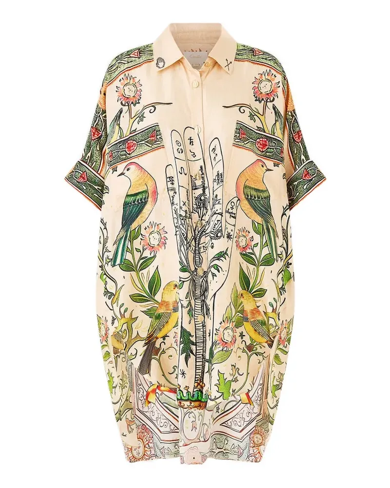 Camilla House Of Horoscopes oversized tunic - Nude Nude