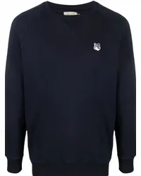 Kitsuné Sweatshirt mit Logo-Patch Blau