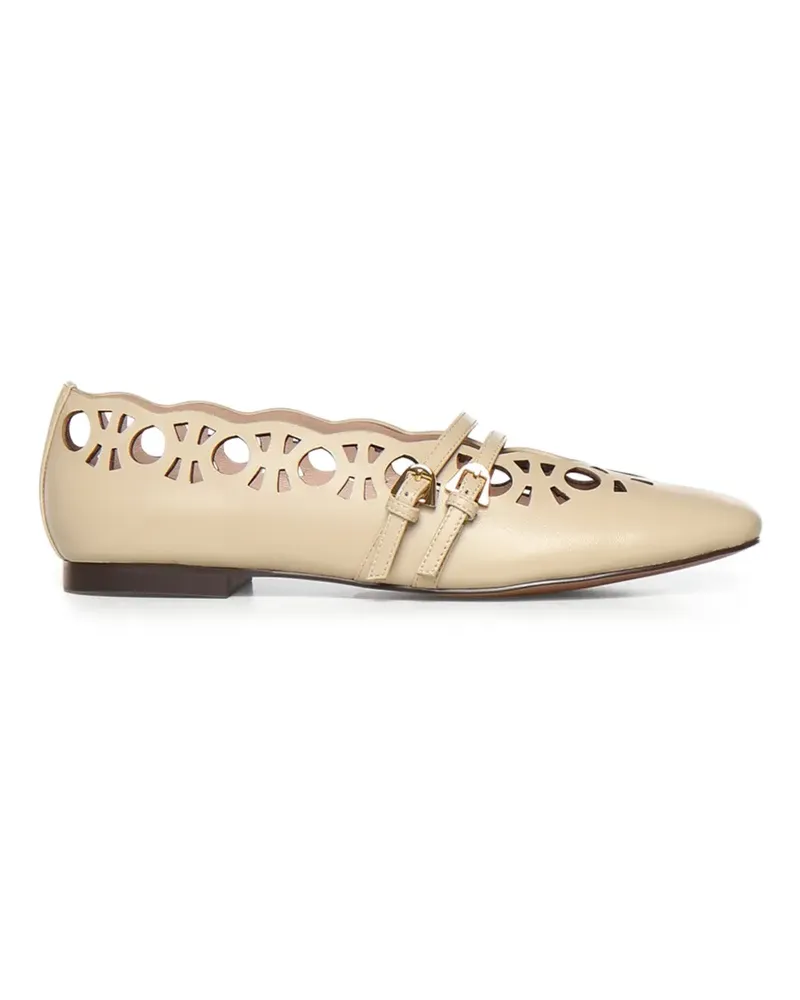 Coccinelle Risako cut-out strappy ballet flats - Nude Nude