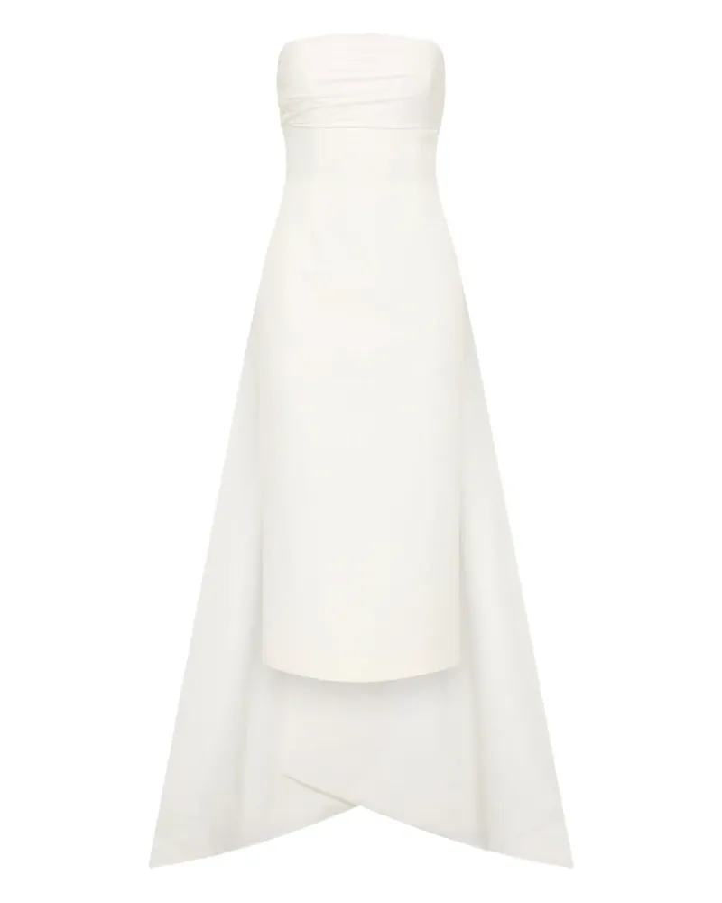 Rachel Gilbert Schulterfreies Odette Midikleid - Weiß Weiß