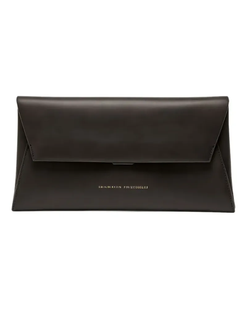 Brunello Cucinelli leather envelope clutch bag - Braun Braun