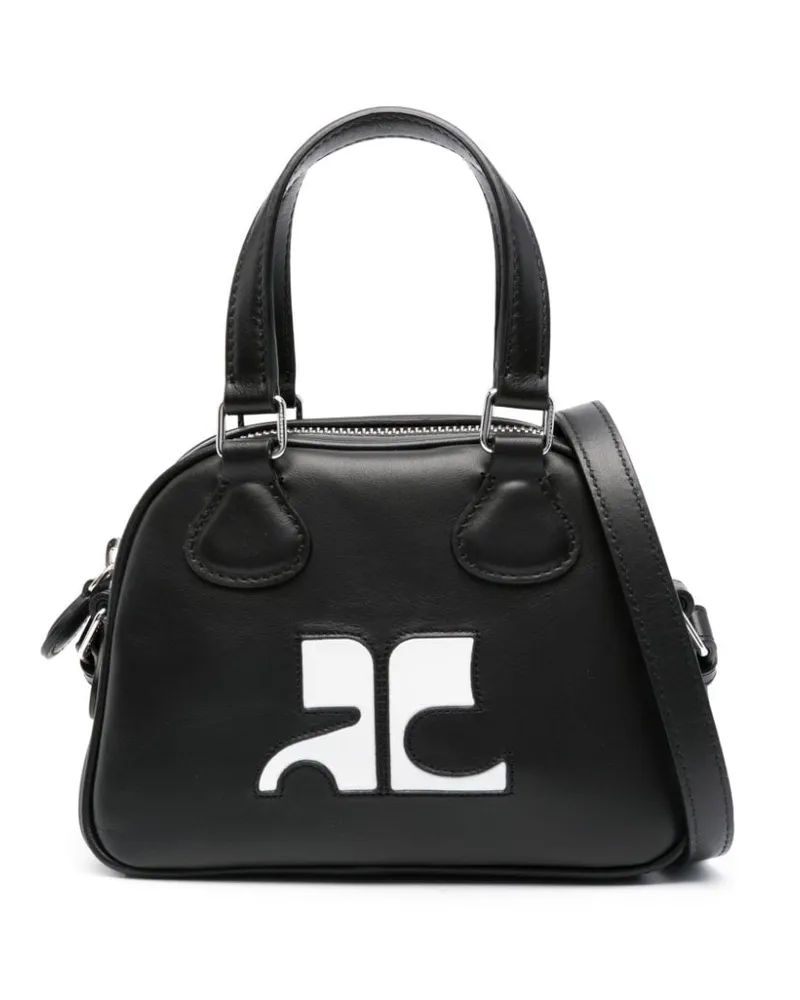 Courrèges Bowling Mini-Tasche Schwarz